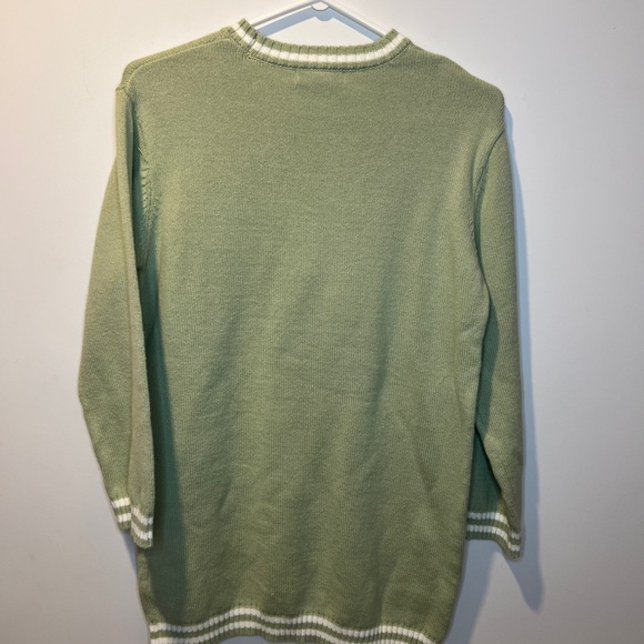 Sincerely Jules Sage Green Women Crewneck Pickleball Sweater size XS - Picture 4 of 5